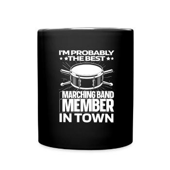 Fan train marching band - Full Colour Mug - black - Front