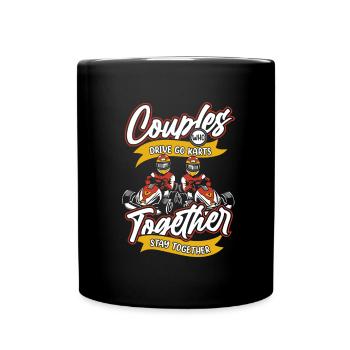 Go karting, karting, karting - Full Colour Mug - black - Front