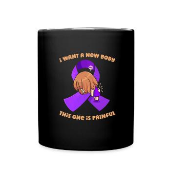 Fibromyalgie Rhumatisme mignon - Mug uni - noir - Devant