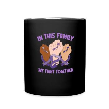Fibromyalgie Rheuma Familie - Tasse einfarbig - Schwarz - Vorne