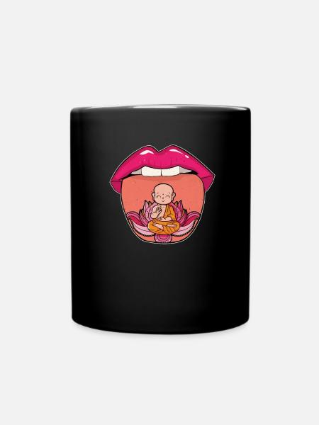 Buddha Buddhist - Full Colour Mug - black