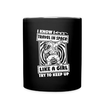Astronaut Astronaut Cosmonaut - Full Colour Mug - black - Front