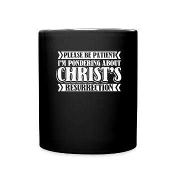 Christ Christentum - Tasse einfarbig - Schwarz - Vorne