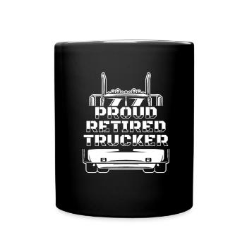 Lkw Fahrer Trucker Lastwagenfahrer Alter Trucker - Tasse einfarbig - Schwarz - Vorne