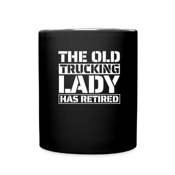 Lkw Fahrer Trucker Lastwagenfahrer Alter Trucker - Tasse einfarbig - Schwarz - Vorne