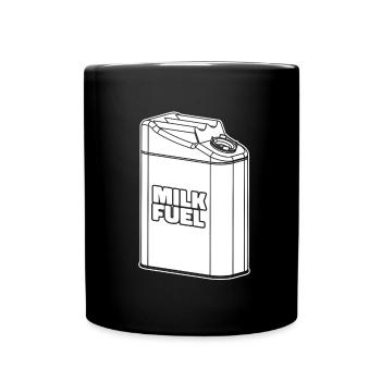 Camion de lait de vache - Mug uni - noir - Devant
