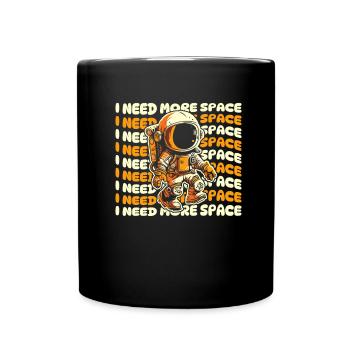 Astronaut Raumfahrer Kosmonaut Witzig - Tasse einfarbig - Schwarz - Vorne