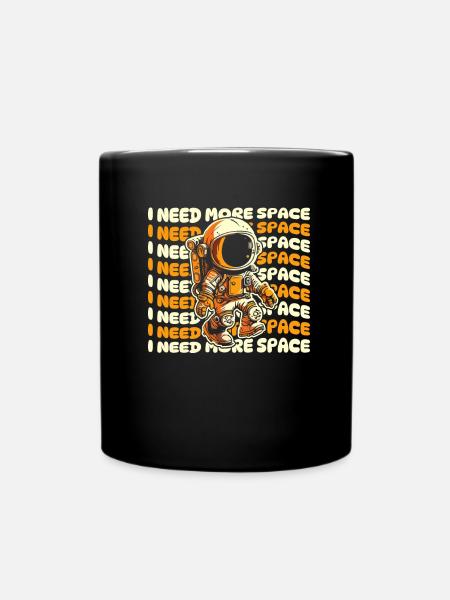 Astronaut Raumfahrer Kosmonaut Witzig - Tasse einfarbig - Schwarz