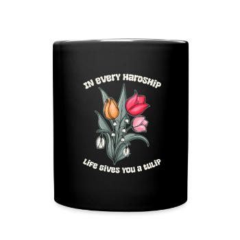 Tulips Cute - Full Colour Mug - black - Front