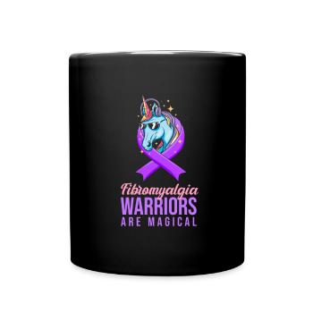 Fibromyalgia Rheumatism Warriors - Full Colour Mug - black - Front