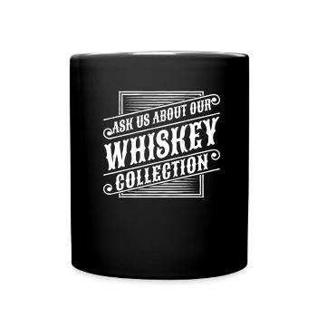 Whisky Whiskey - Tasse einfarbig - Schwarz - Vorne