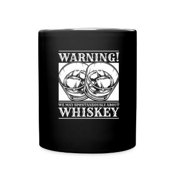 Whisky Whiskey - Tasse einfarbig - Schwarz - Vorne