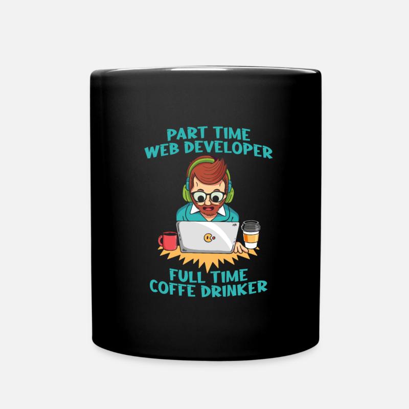 Développeur Web Café du développeur Web - Mug uni - noir