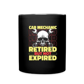 Mécanicien automobile à la retraite - Mug uni - noir - Devant