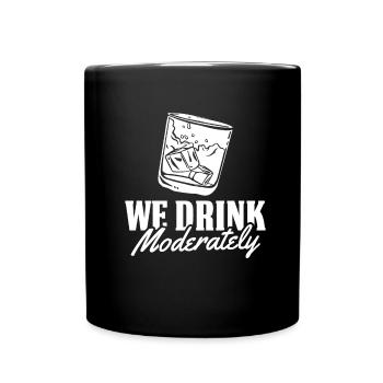 Whisky Whiskey - Tasse einfarbig - Schwarz - Vorne