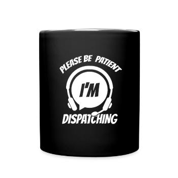 Emergency call control center operations center - Full Colour Mug - black - Front