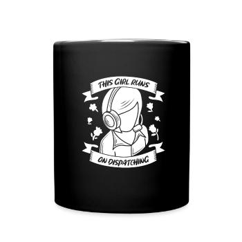 Emergency call control center operations center - Full Colour Mug - black - Front