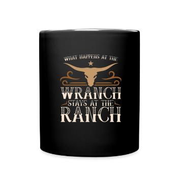 Rodeo Cowboy Cool Ranch Cowboy - Tasse einfarbig - Schwarz - Vorne