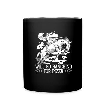 Rodeo Cowboy Ranch Cowboy - Full Colour Mug - black - Front