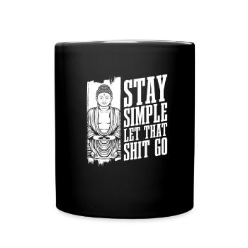 Bouddha bouddhiste drôle - Mug uni - noir - Devant