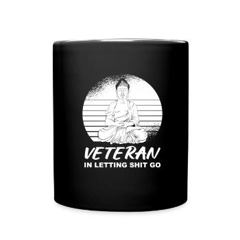 Vétéran bouddhiste Bouddha - Mug uni - noir - Devant