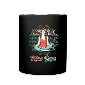 Missing yoga - Full Colour Mug - black - Front