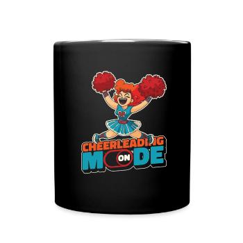 Cheerleader Cheerleading Modus An - Tasse einfarbig - Schwarz - Vorne