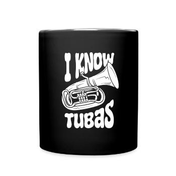 Fanfare Procession Tuba - Full Colour Mug - black - Front