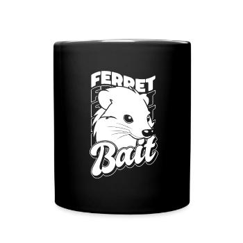 Frettchen Iltis - Tasse einfarbig - Schwarz - Vorne