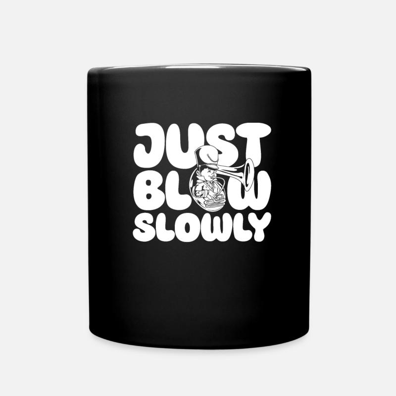 Fanfarenzug Tuba Lustig - Tasse einfarbig - Schwarz