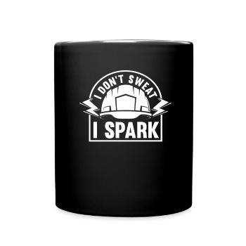Électricien Électronicien Électricien Electricien de construction - Mug uni - noir - Devant