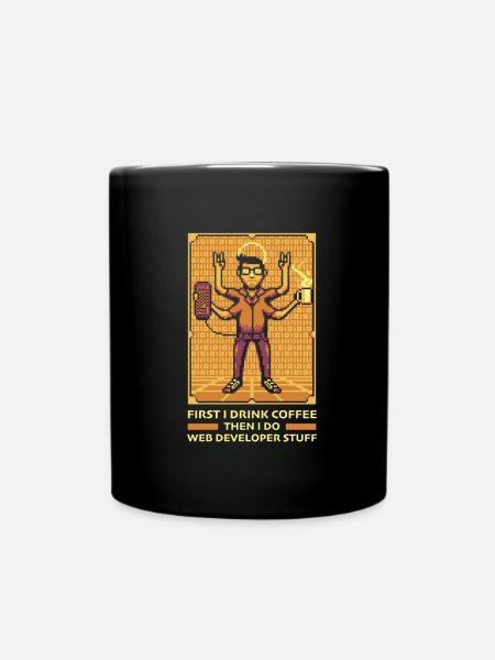 Développeur Web Café du développeur Web - Mug uni - noir