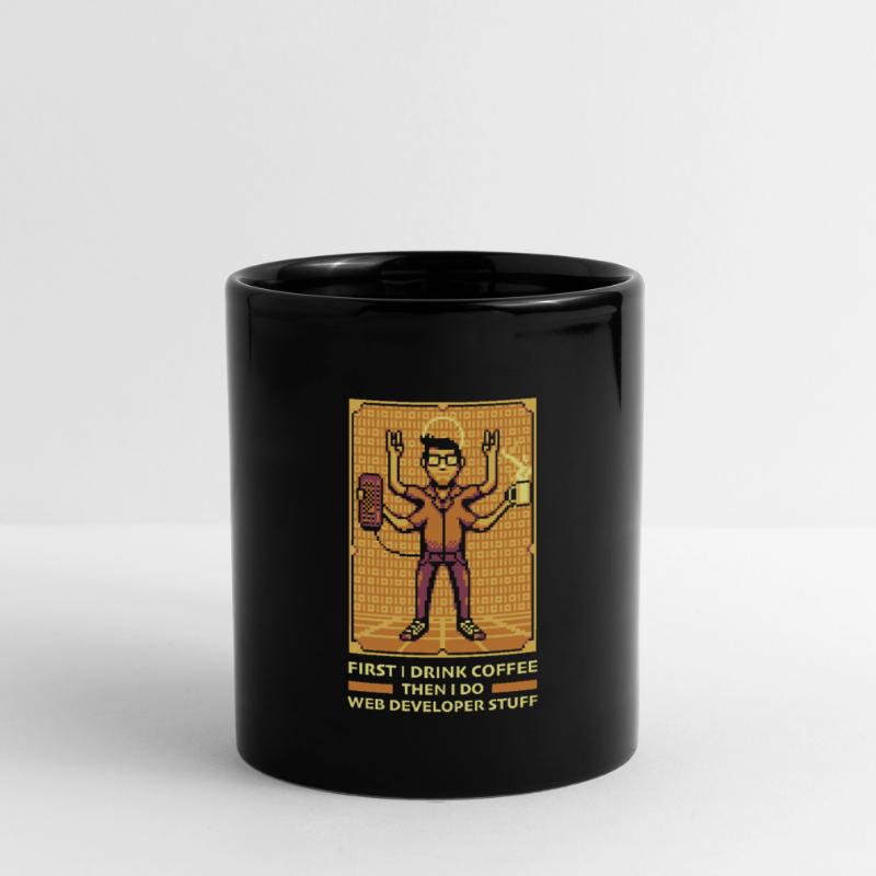 Web Entwickler Webdeveloper Kaffee Tasse einfarbig