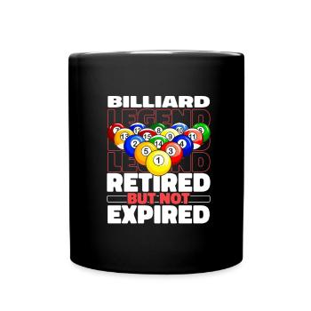 Billiards in retirement - Full Colour Mug - black - Front