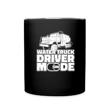 Chauffeur de camion Camionneur Chauffeur de camion - Mug uni - noir - Devant