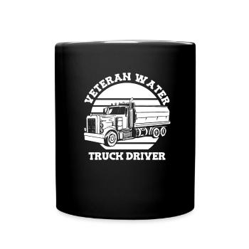 Truck Driver Trucker Truck Driver - Full Colour Mug - black - Front