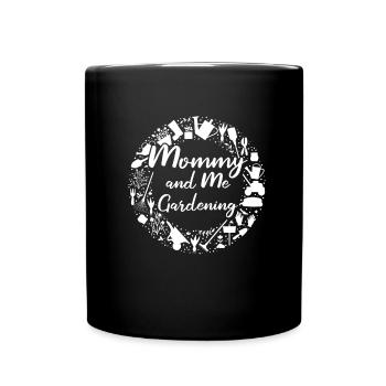 Jardinier amateur jardin maman - Mug uni - noir - Devant
