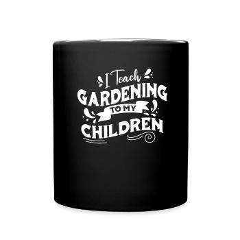 Jardinier amateur jardin maman - Mug uni - noir - Devant