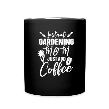 Jardinier amateur jardin maman - Mug uni - noir - Devant