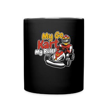 Go Kart Karting Kart Driver Cool - Mug uni - noir - Devant