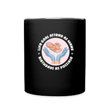 Midwife Cool Future Midwife - Full Colour Mug - black - Front