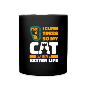 Arboriculteur Arboriculteur Chat - Mug uni - noir - Devant