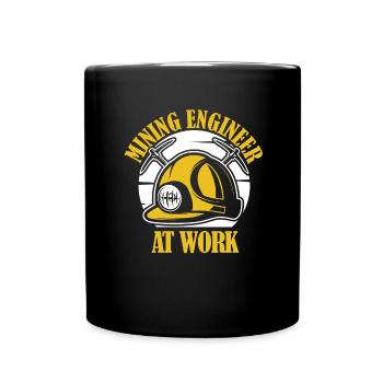 Ingenieur Cool Bergbauingenieur - Tasse einfarbig - Schwarz - Vorne