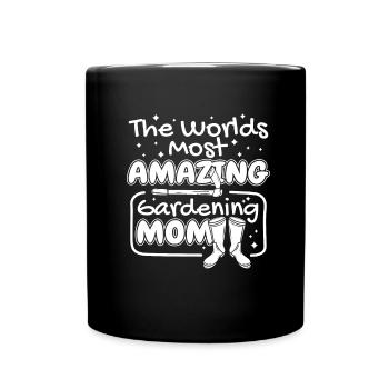 Jardinier amateur jardin maman - Mug uni - noir - Devant