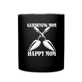 Jardinier amateur jardin maman - Mug uni - noir - Devant