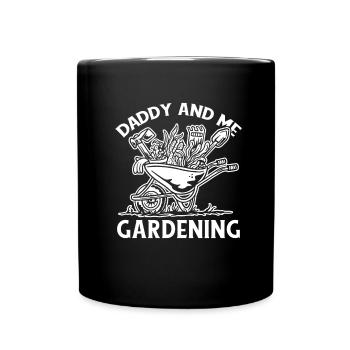 Hobbygärtner Garten Gartenvater - Tasse einfarbig - Schwarz - Vorne