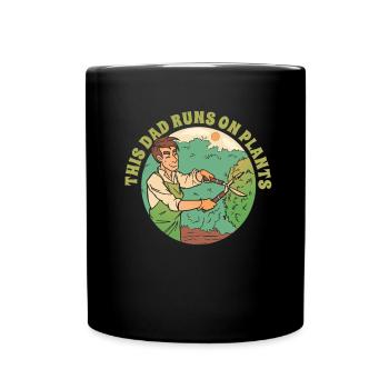 Hobbygärtner Garten Vater Gartenvater - Tasse einfarbig - Schwarz - Vorne