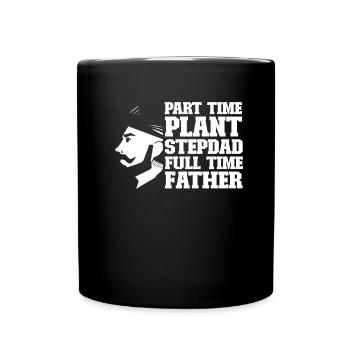 Hobbygärtner Garten Gartenvater - Tasse einfarbig - Schwarz - Vorne