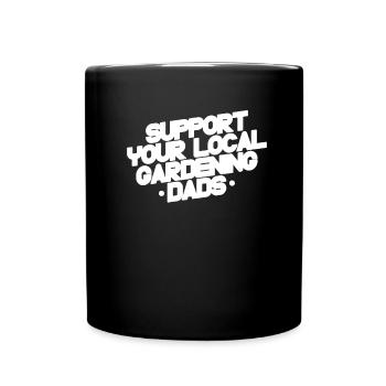 Hobbygärtner Garten Gartenvater - Tasse einfarbig - Schwarz - Vorne