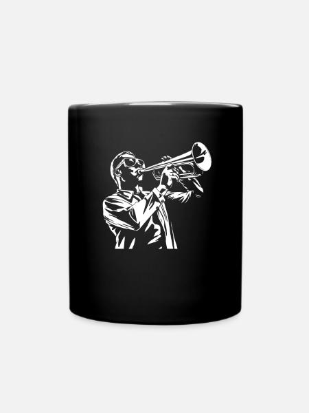 Fan train marching band - Full Colour Mug - black